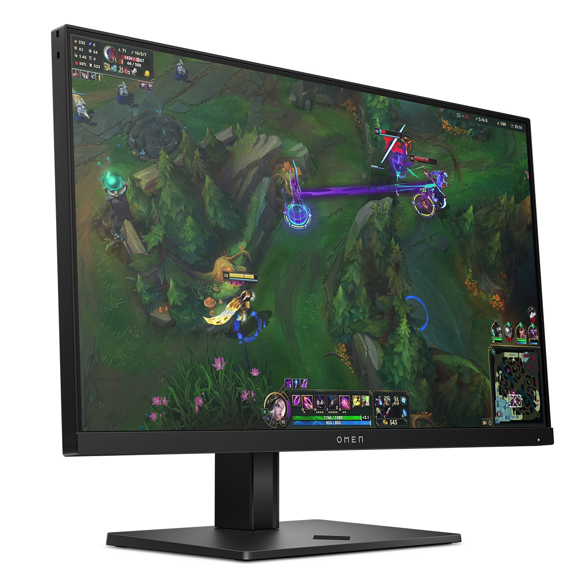 Monitor PC Gaming 62,2cm (24,5") HP OMEN 25, 360Hz, Full HD IPS, AMD FreeSync Premium y compatible con NVIDIA G-SYNC Negro-2