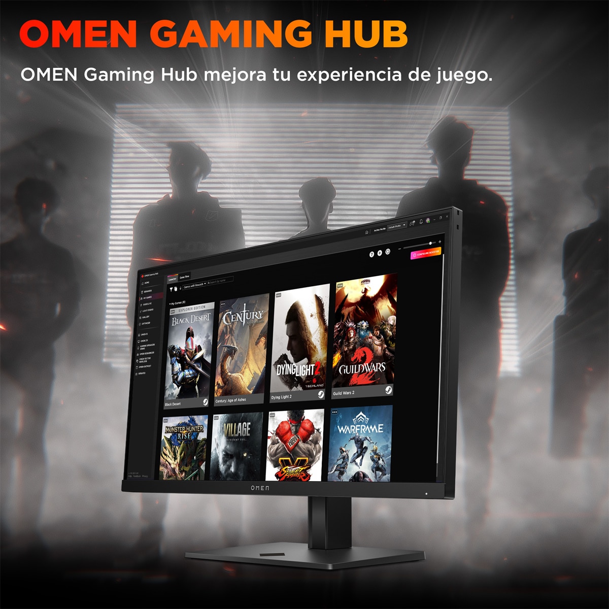 Monitor PC Gaming 62,2cm (24,5") HP OMEN 25, 360Hz, Full HD IPS, AMD FreeSync Premium y compatible con NVIDIA G-SYNC Negro-11