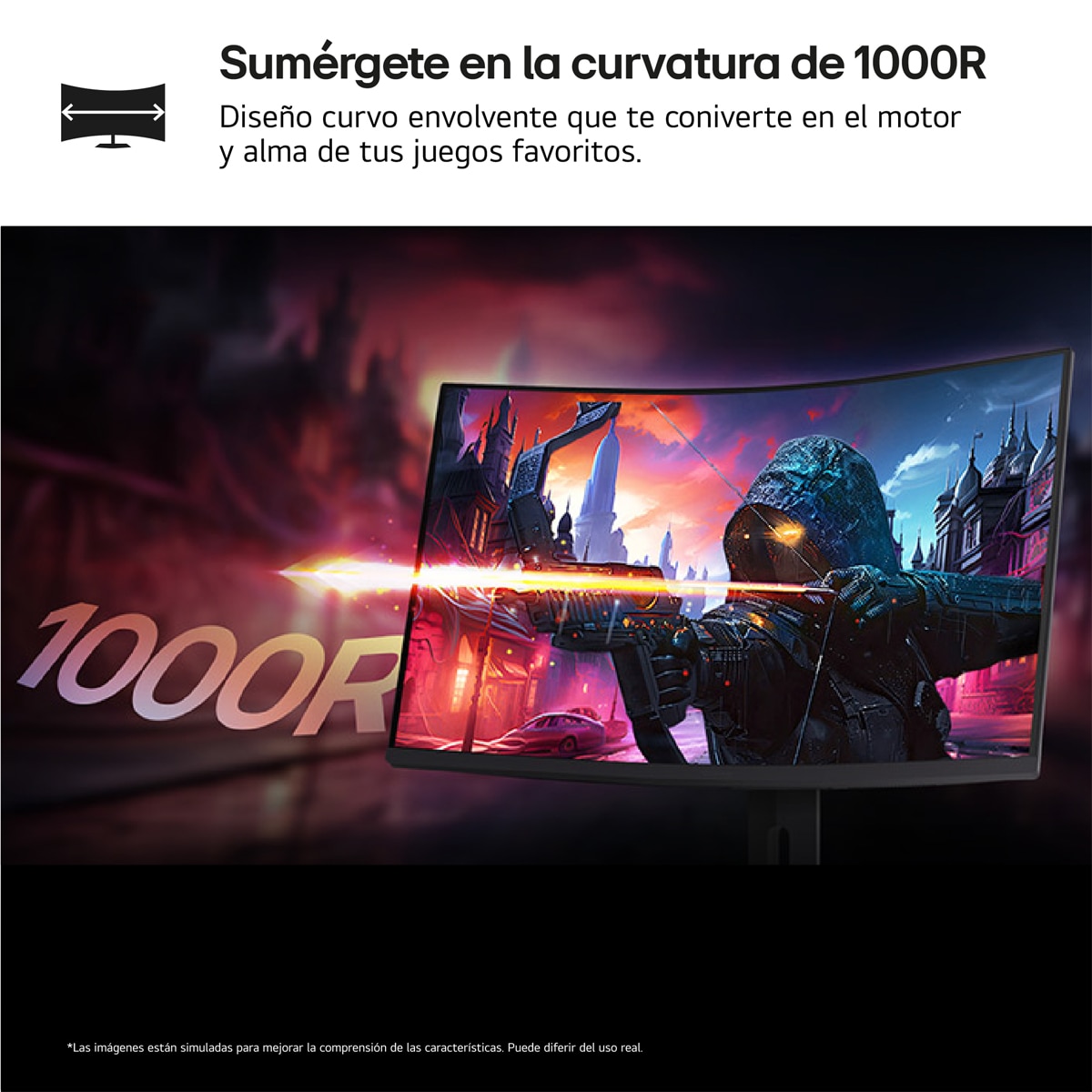 Monitor PC Gaming 80cm (31,5") LG UltraGear 32g600A-B Curvo, 180 Hz, QHD, AMD FreeSync, HDR10 Gris-4