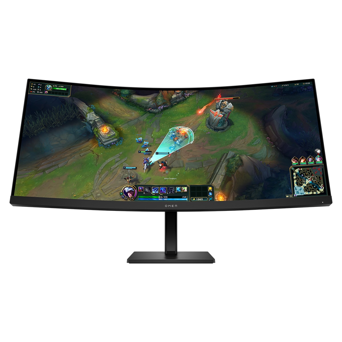 Imagen 0 de Monitor PC Gaming 86,4cm (34") HP OMEN 34c G2 Curvo, 180Hz, WQHD, audio integrado, AMD FreeSync Premium
