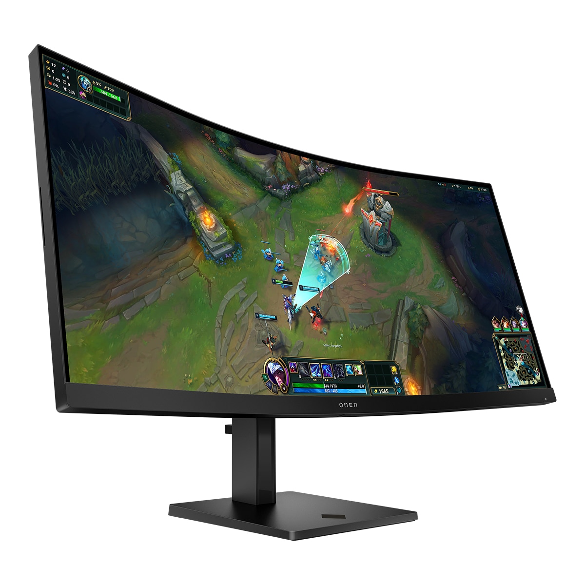Monitor PC Gaming 86,4cm (34") HP OMEN 34c G2 Curvo, 180Hz, WQHD, audio integrado, AMD FreeSync Premium - Negro Negro-2
