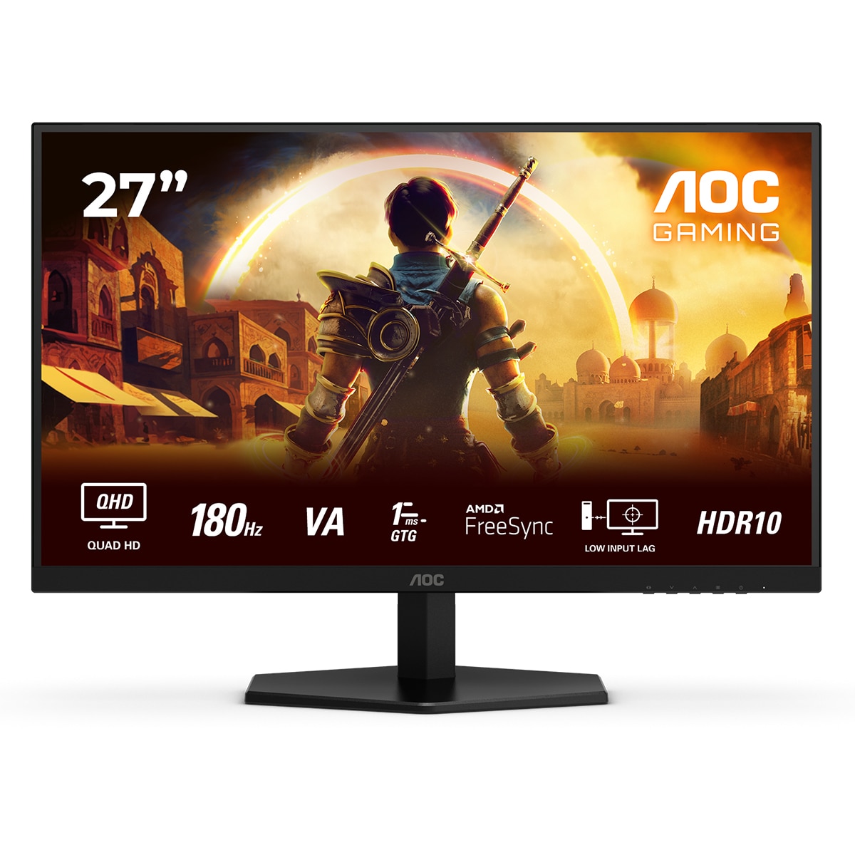 Imagen 0 de Monitor PC Gaming 68,58 cm (27") AOC Q27G42XNE, 180 Hz, QHD, HDR10, FreeSync Premium, con Altavoces integrados