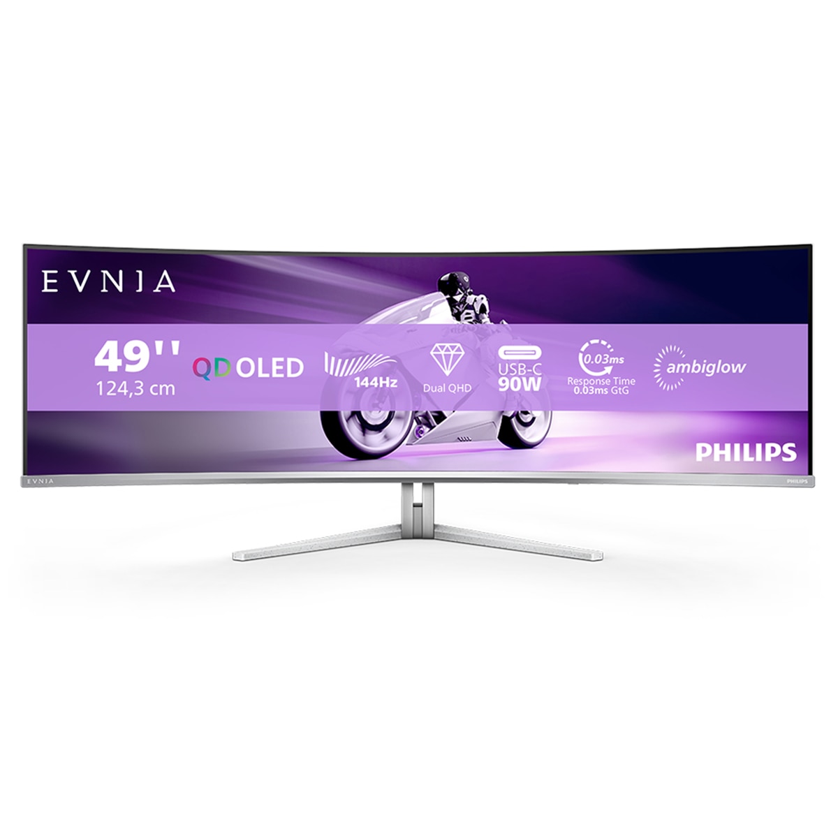 Imagen 0 de Monitor PC 124,3 cm (48,9") Philips 49M2C8900L/00, 144 Hz, 5K, QD-OLED