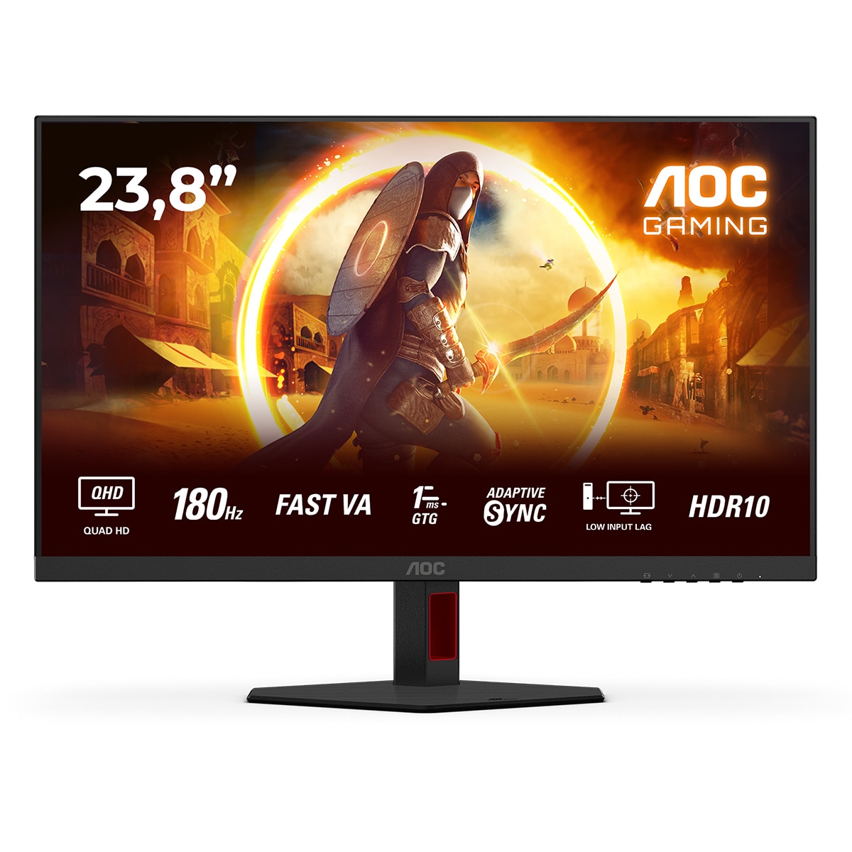 Imagen 0 de Monitor PC Gaming 60,5cm (23,8") AOC Q24G4RE, 180 Hz, Full HD IPS