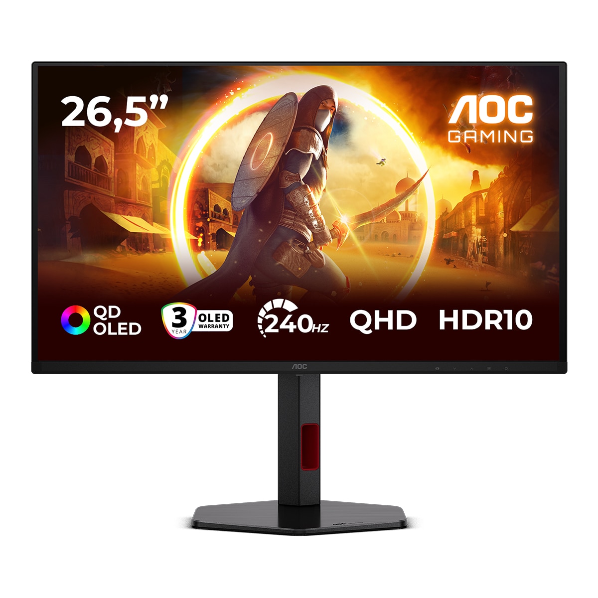 Imagen 0 de Monitor PC Gaming 67,3cm (26,5") AOC Q27G4ZDR, 240 Hz, QHD QD-OLED