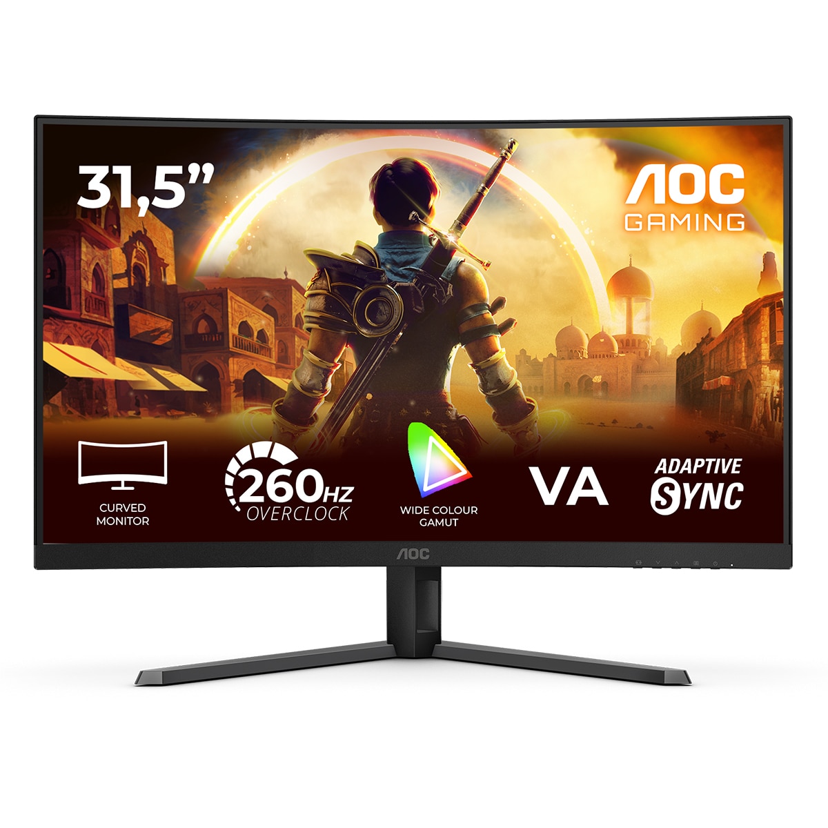 Imagen 0 de Monitor PC curvo Gaming 80cm (31,5") AOC C32G42ZE, 240 Hz, Full HD