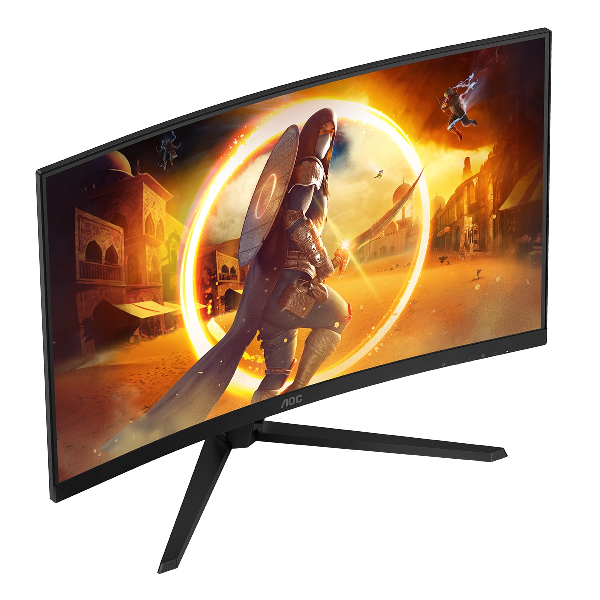 Monitor PC curvo Gaming 80cm (31,5") AOC CQ32G4VE, 180 Hz, QHD Negro-6