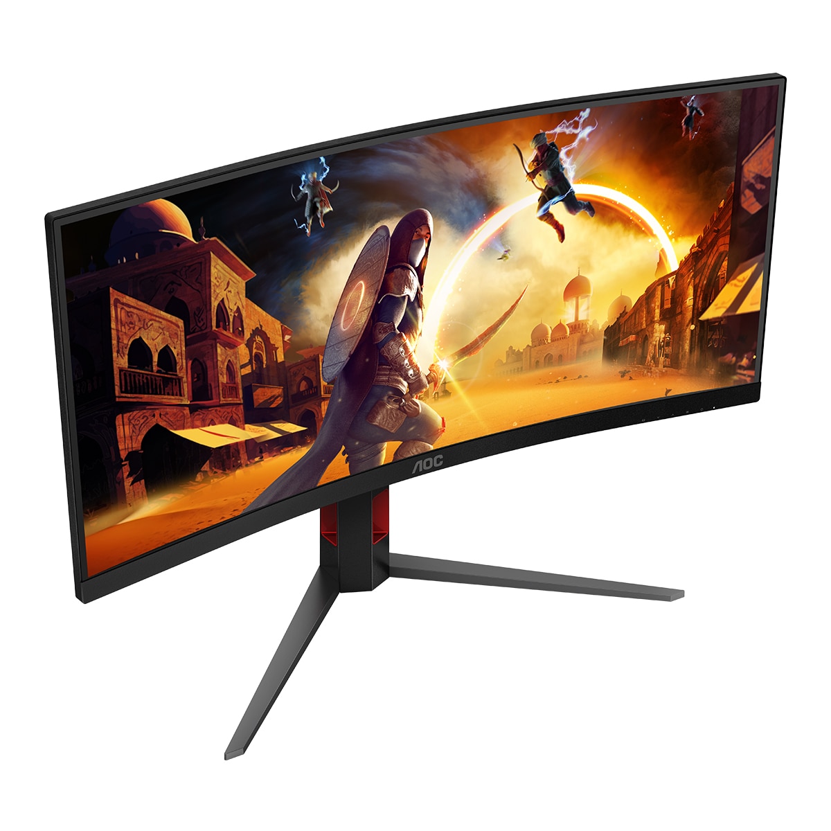 Monitor PC curvo Gaming 86,36cm (34") AOC CU34G4, 180 Hz, WQHD Negro-2