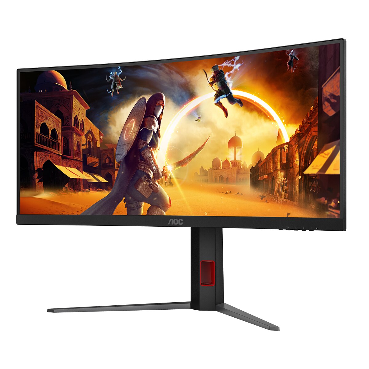 Monitor PC curvo Gaming 86,36cm (34") AOC CU34G4, 180 Hz, WQHD Negro-4