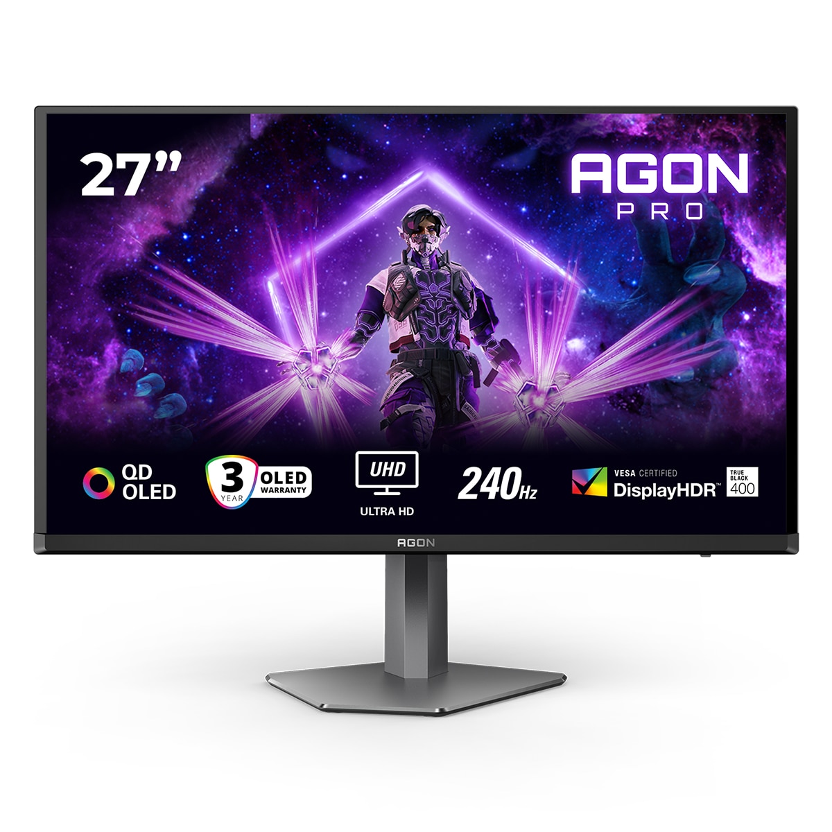 Imagen 0 de Monitor PC Gaming Premium 67,31cm (26,5") AOC AG276UZD, 240 Hz, UHD 4K OLED