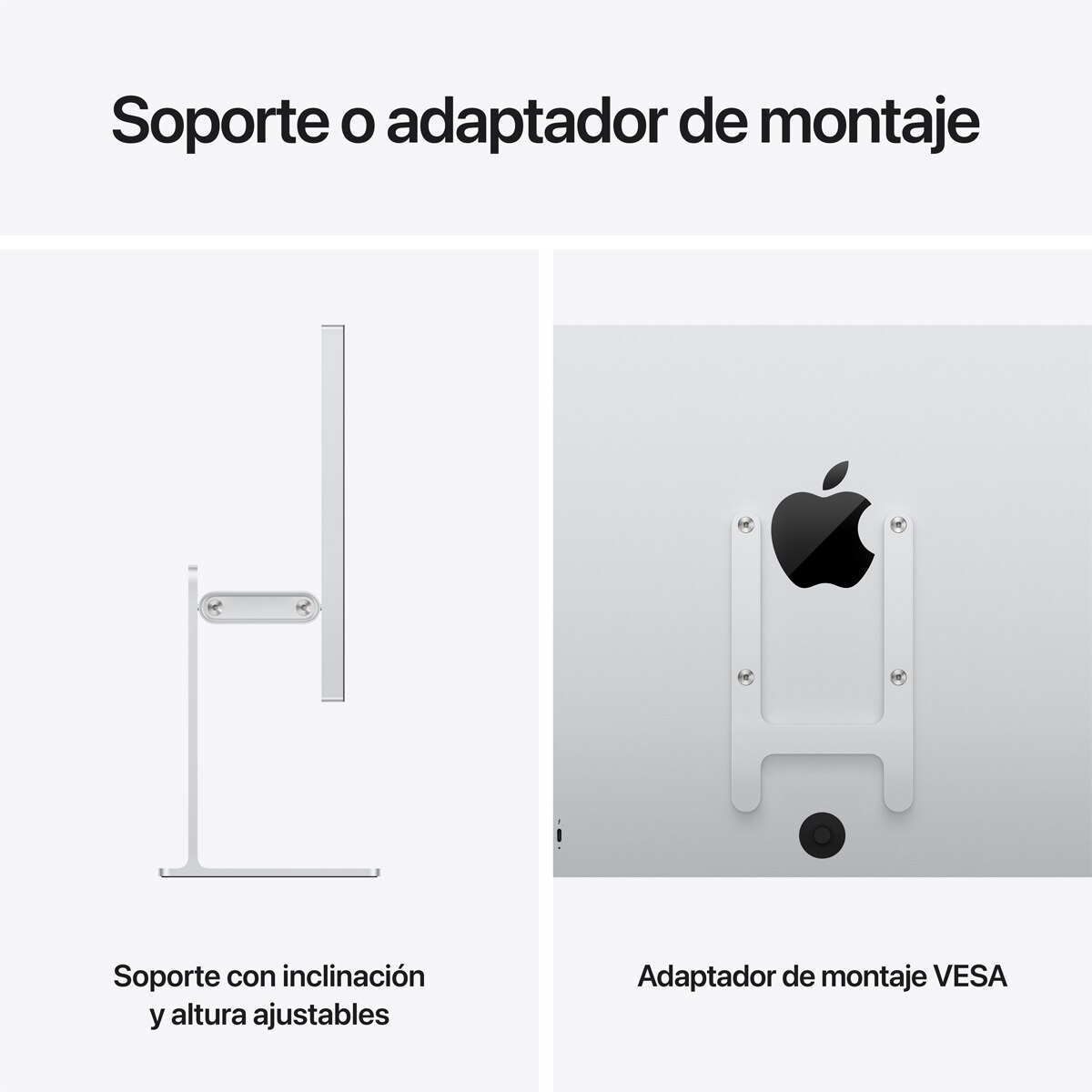 Monitor Apple Studio Display 27" Retina XDR 5K, vidrio nanotexturizado con adaptador de montaje VESA (sin soporte) 7