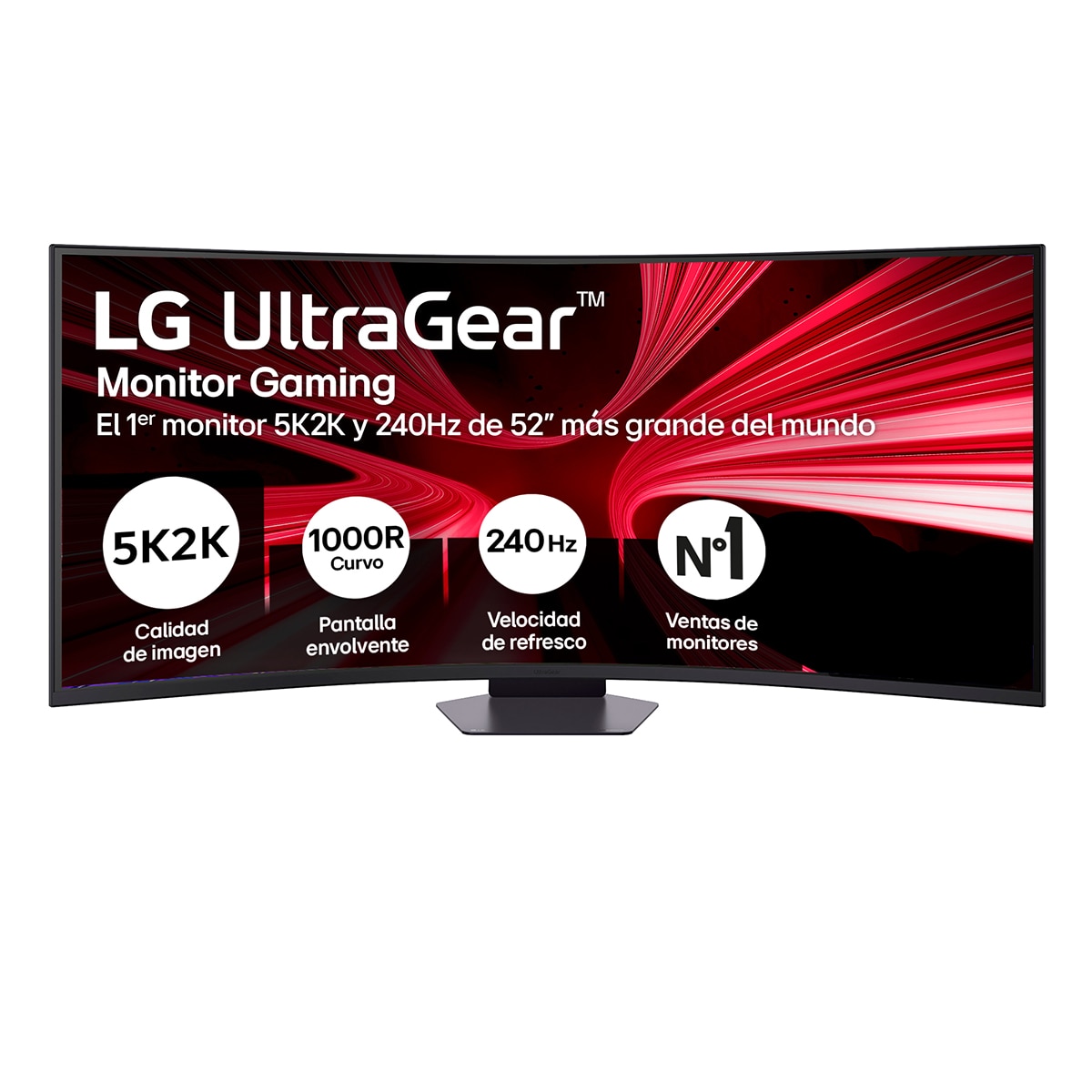LG - Monitor PC Gaming curvo 131cm (51,6") LG UltraGear 52G930B-B, 240Hz, 5K2K.