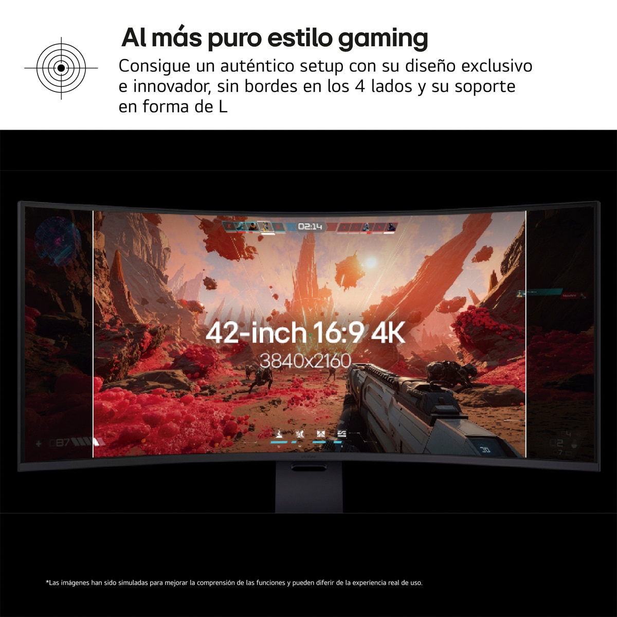 Monitor PC Gaming curvo 131cm (51,6") LG UltraGear 52G930B-B, 240Hz, 5K2K - Gris Gris-9