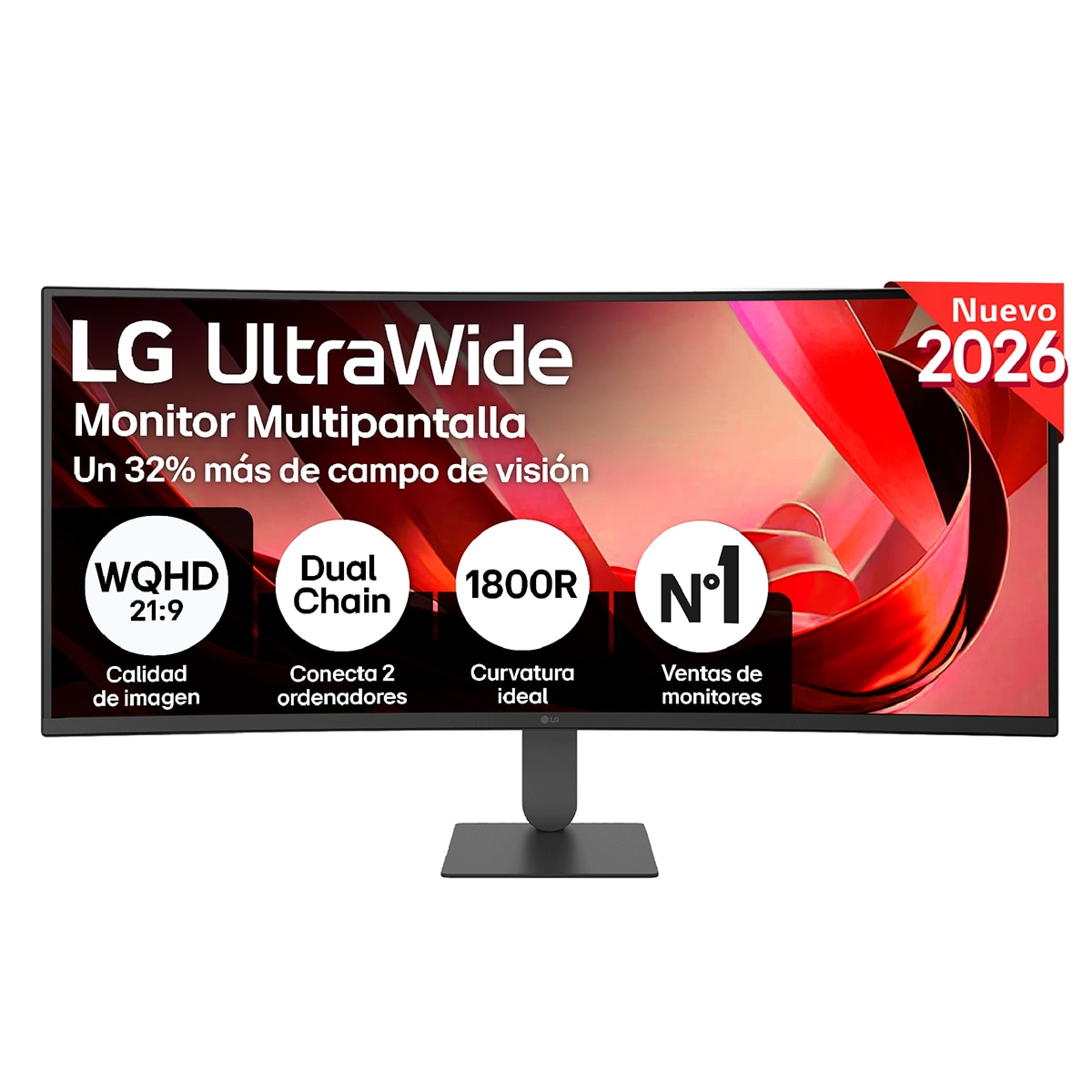 Imagen 0 de Monitor PC curvo 86,4cm (34") LG UltraWide 34U640B-B, 144Hz, WQHD