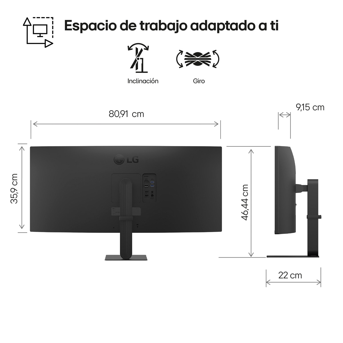 Monitor PC curvo 86,4cm (34") LG UltraWide 34U640B-B, 144Hz, WQHD Negro-13