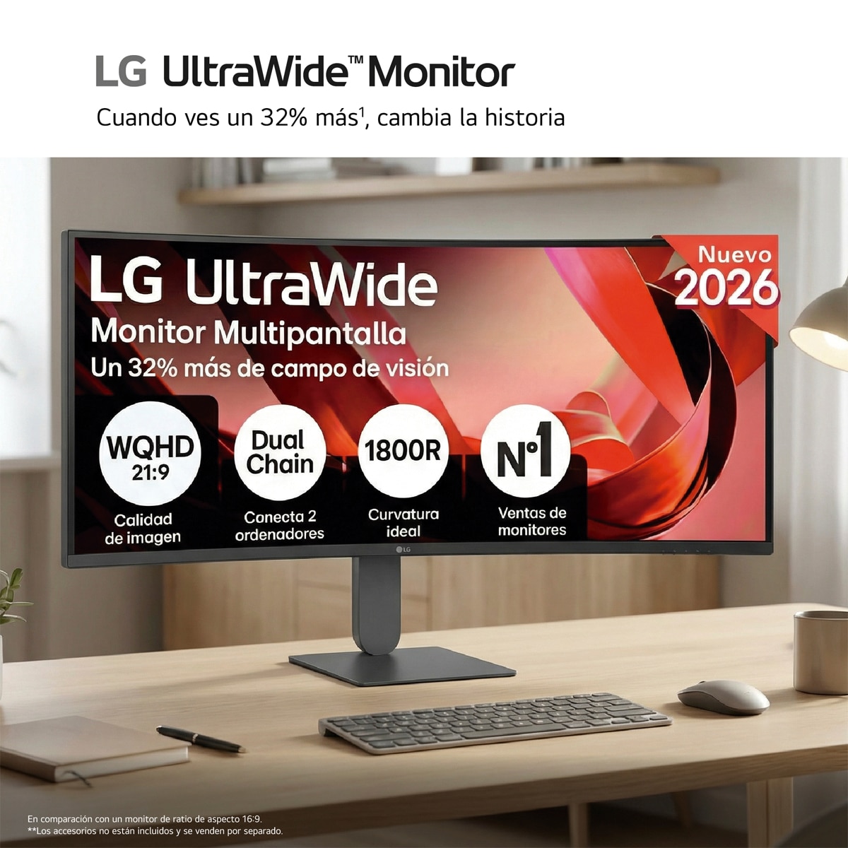 Monitor PC curvo 86,4cm (34") LG UltraWide 34U640B-B, 144Hz, WQHD Negro-14