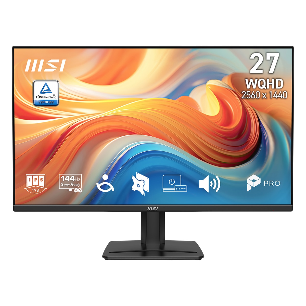 MSI - Monitor PC Gaming 68,6cm (27") MSI PRO MP275Q E14, 144Hz, WQHD.