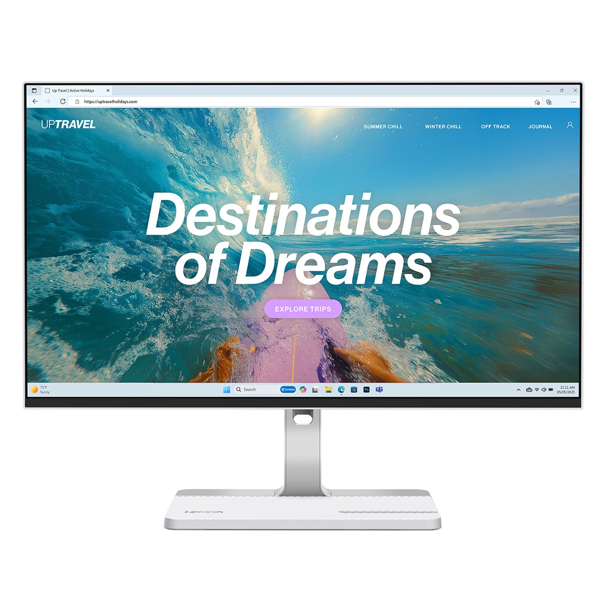 Monitor PC 61cm (24") Lenovo L24D-4C, 144Hz, Full HD - Plata mate Plata mate-1