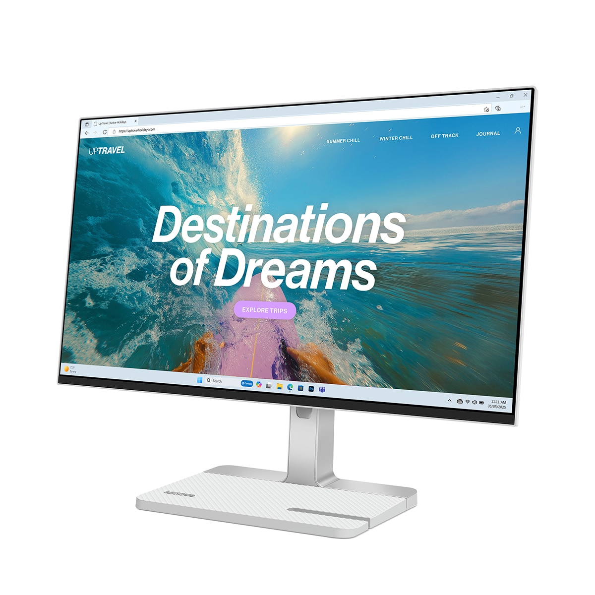Monitor PC 61cm (24") Lenovo L24D-4C, 144Hz, Full HD - Plata mate Plata mate-3