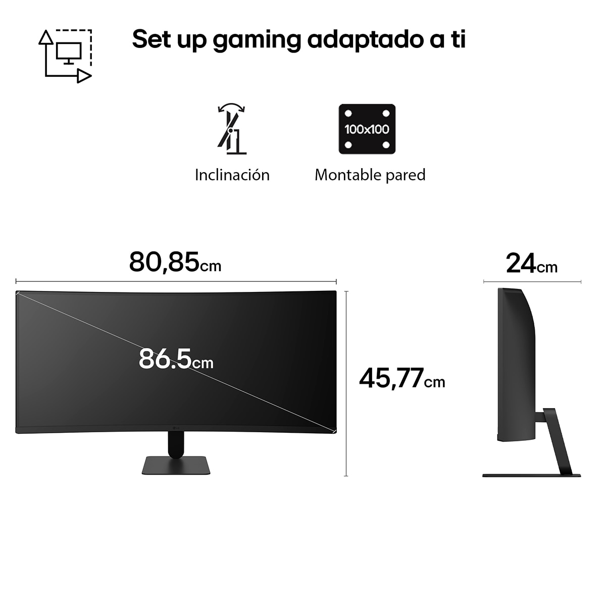 Monitor PC curvo 86,4cm (34") LG UltraWide 34U601B-B, 120Hz, WQHD Negro mate-2