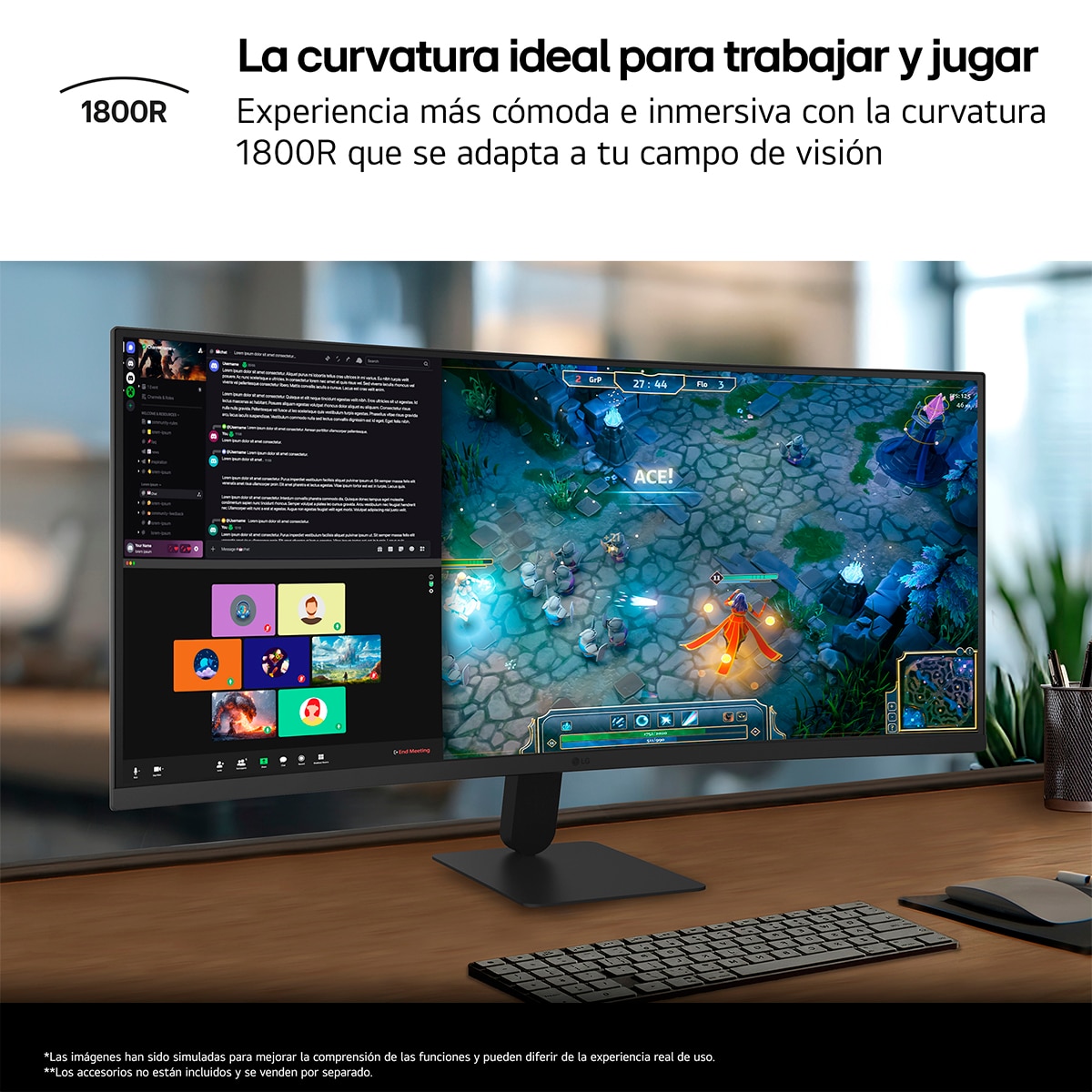 Monitor PC curvo 86,4cm (34") LG UltraWide 34U601B-B, 120Hz, WQHD Negro mate-5