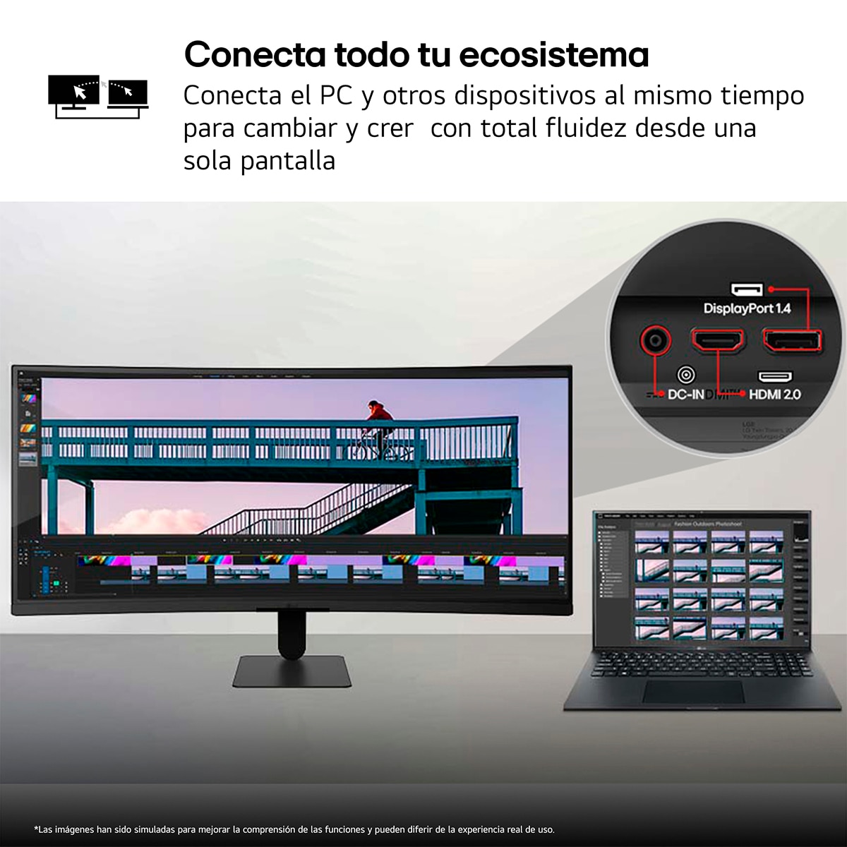 Monitor PC curvo 86,4cm (34") LG UltraWide 34U601B-B, 120Hz, WQHD Negro mate-8