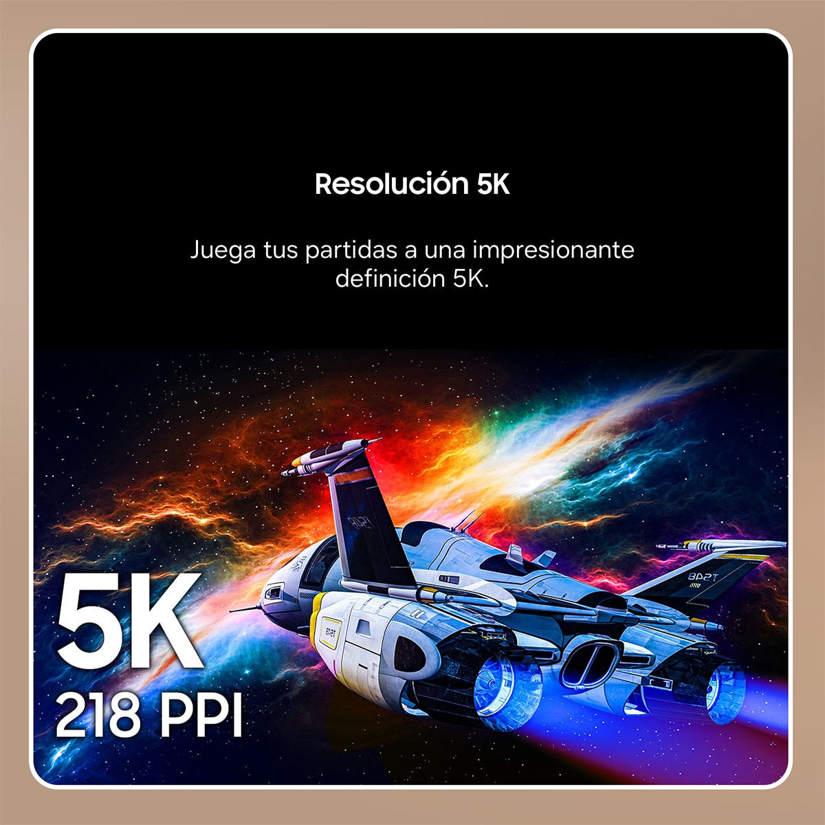 Monitor PC Gaming 68,5cm (27") Samsung Odyssey G8 G80HF LS27HG806EFXEN, 5K 180Hz / QHD 360Hz - Negro Negro-3