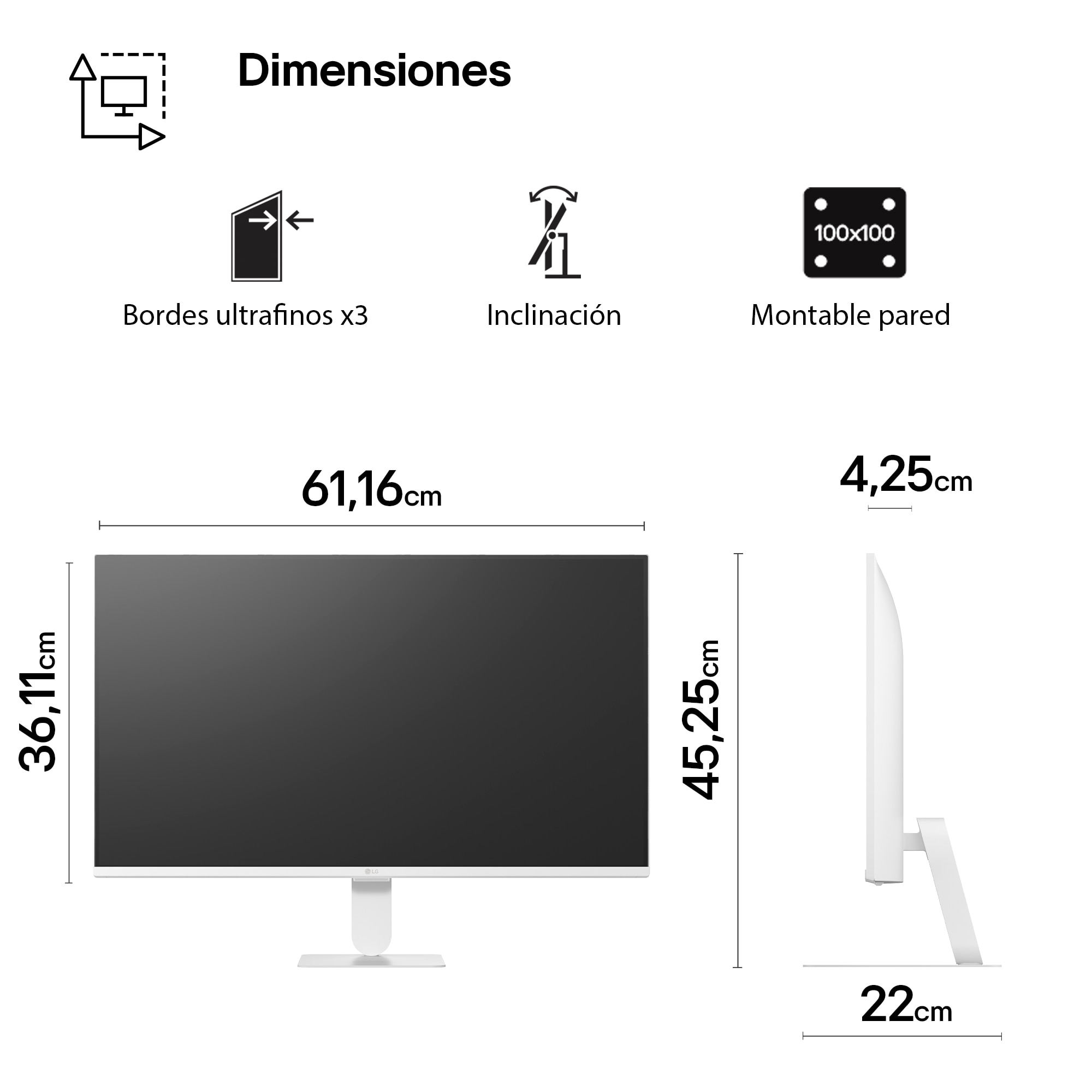 Monitor PC 68,5cm (27") LG MyView Smart Monitor 27U511SB-W, 120Hz, Full HD IPS, webOS - Blanco Blanco-14