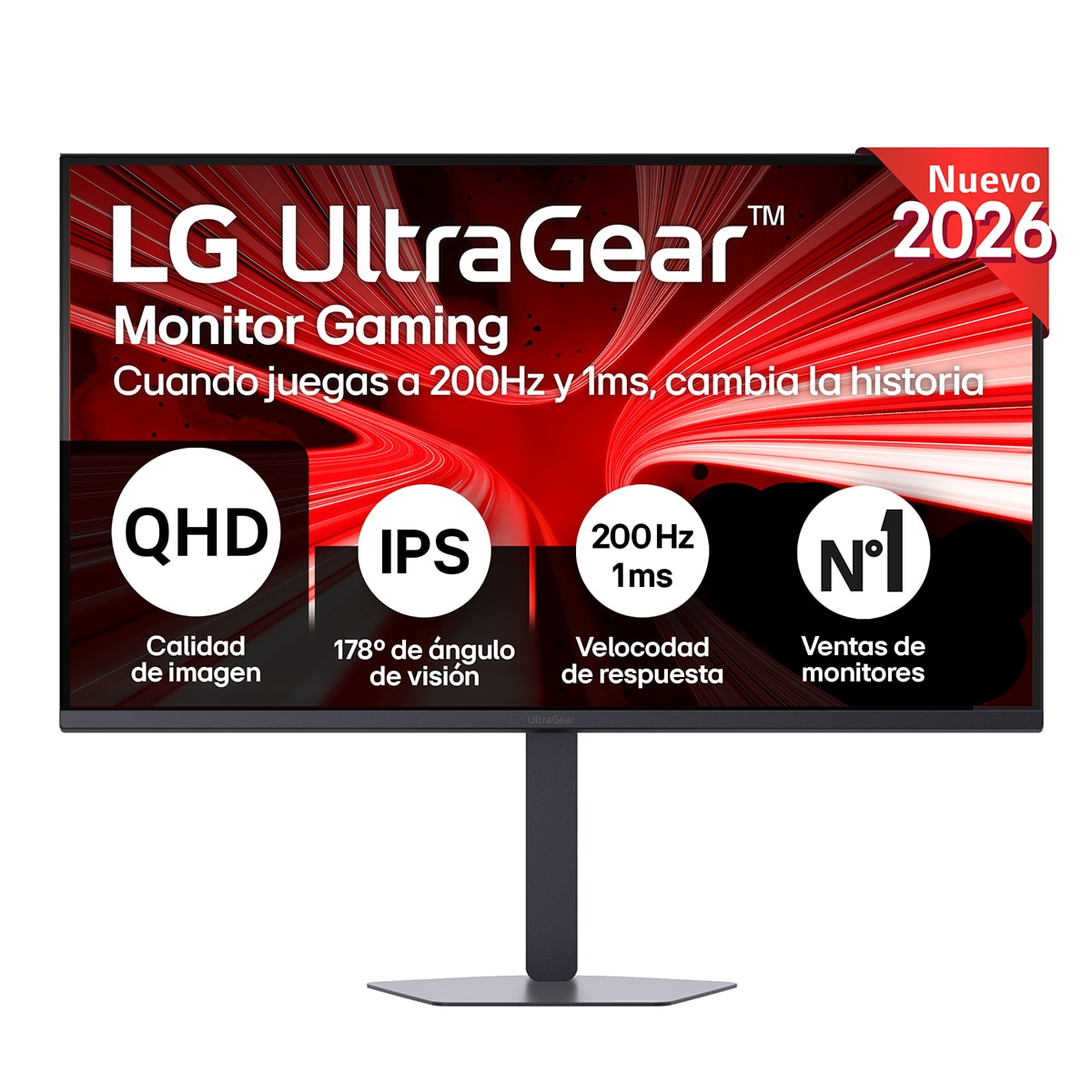 Monitor PC Gaming 80cm (31,5") LG UltraGear 32G620B-B, 200 Hz, QHD - Gris Gris-1
