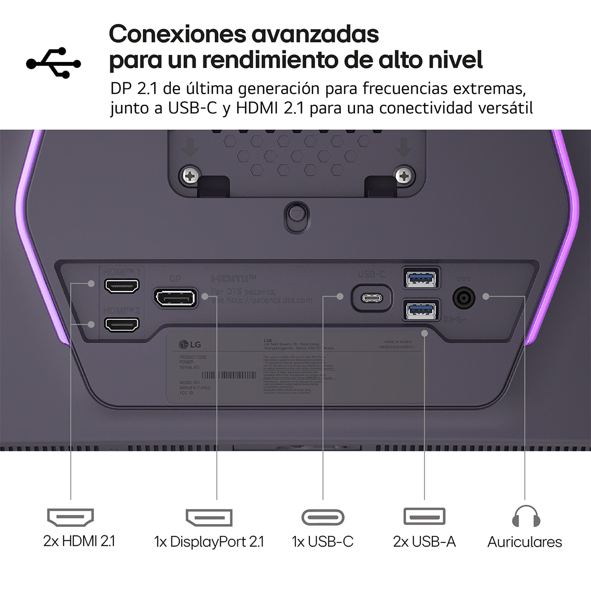 Monitor PC Gaming 67,3cm (26,5") LG UltraGear OLED 27GX790B-B.AEU, 540 Hz, QHD - Gris Gris-11
