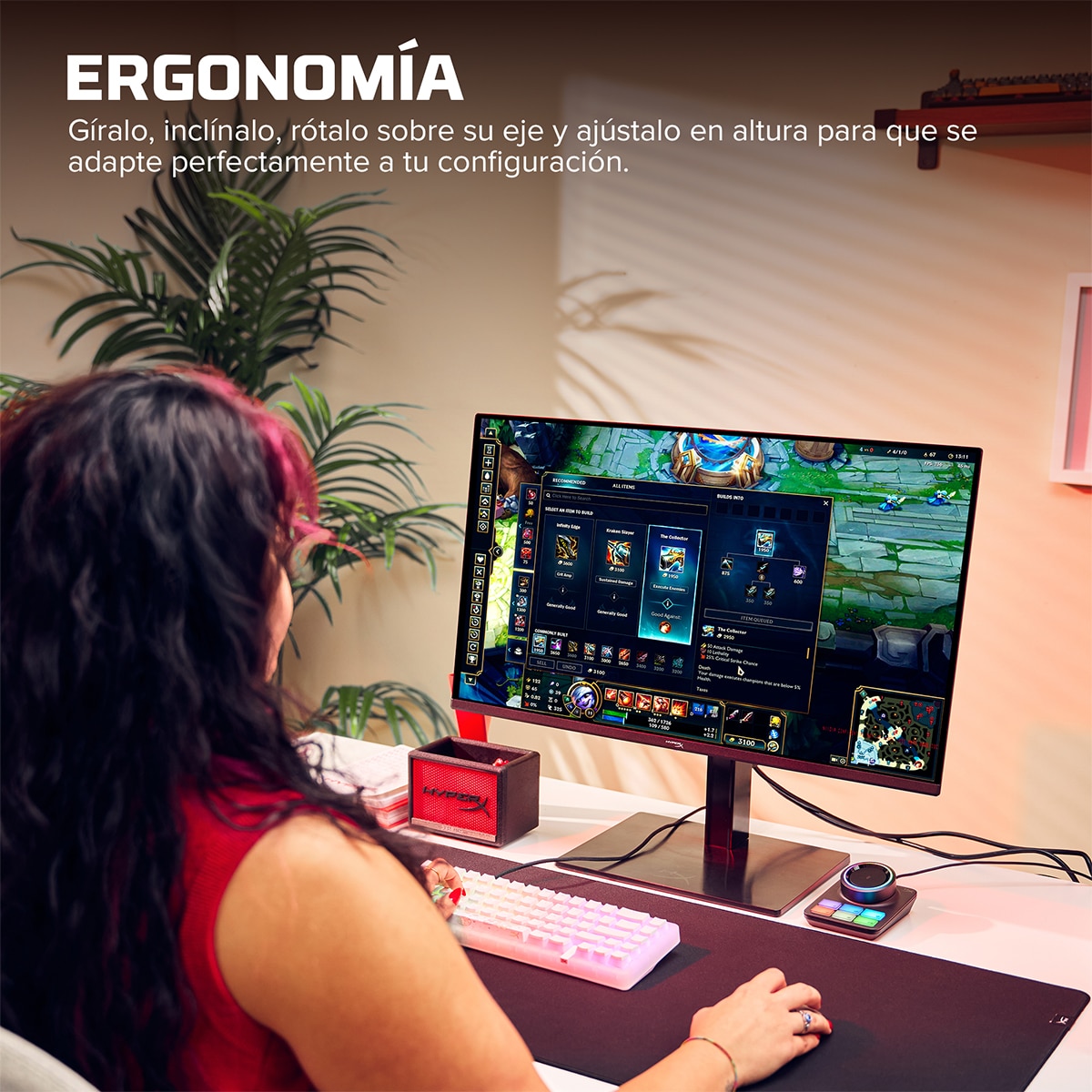 Monitor PC gaming 67,3 cm (27") HP OMEN Hyper 27q, 240 Hz, QHD, Nvidia G-Sync - Negro Negro-8