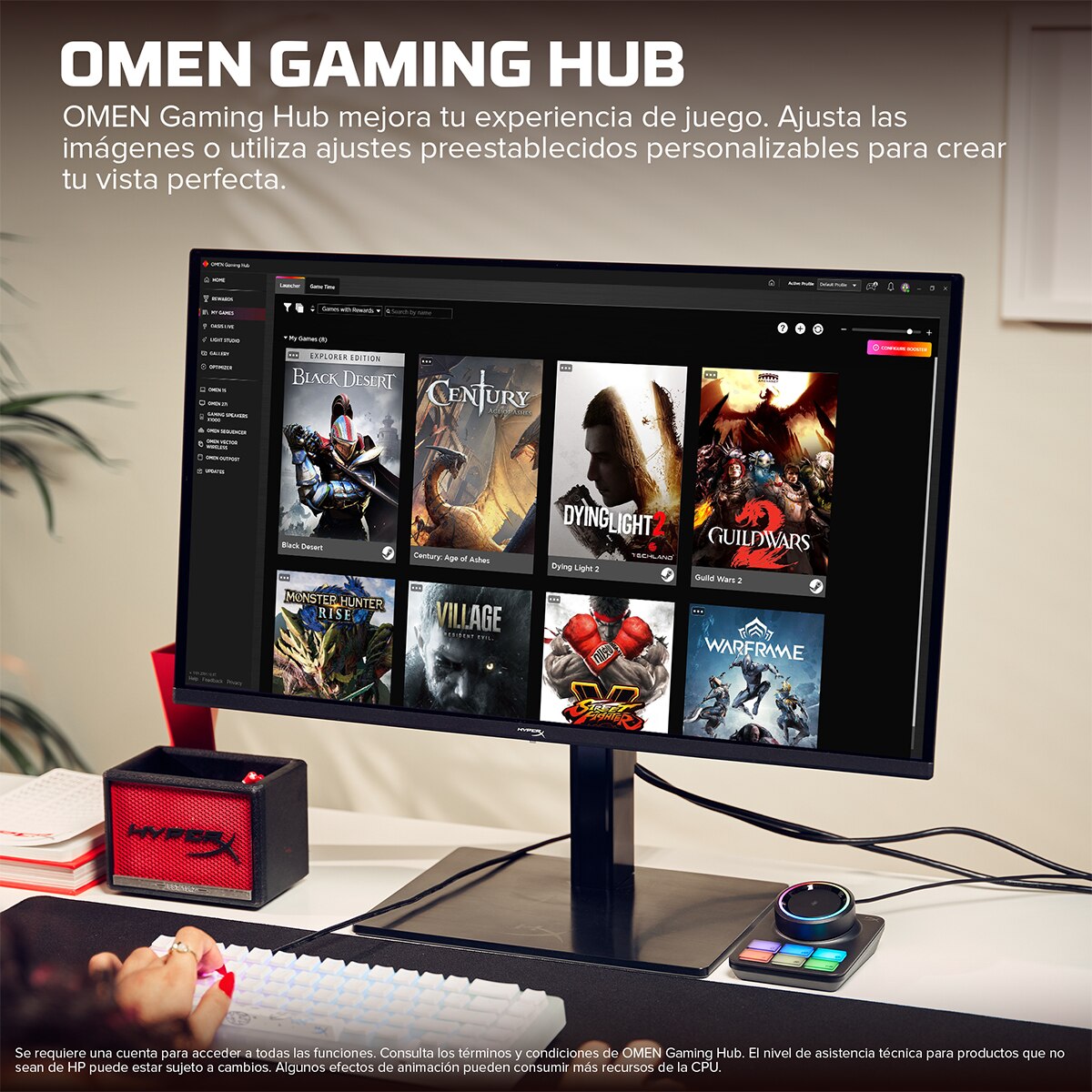 Monitor PC gaming 67,3 cm (27") HP OMEN Hyper 27q, 240 Hz, QHD, Nvidia G-Sync - Negro Negro-9