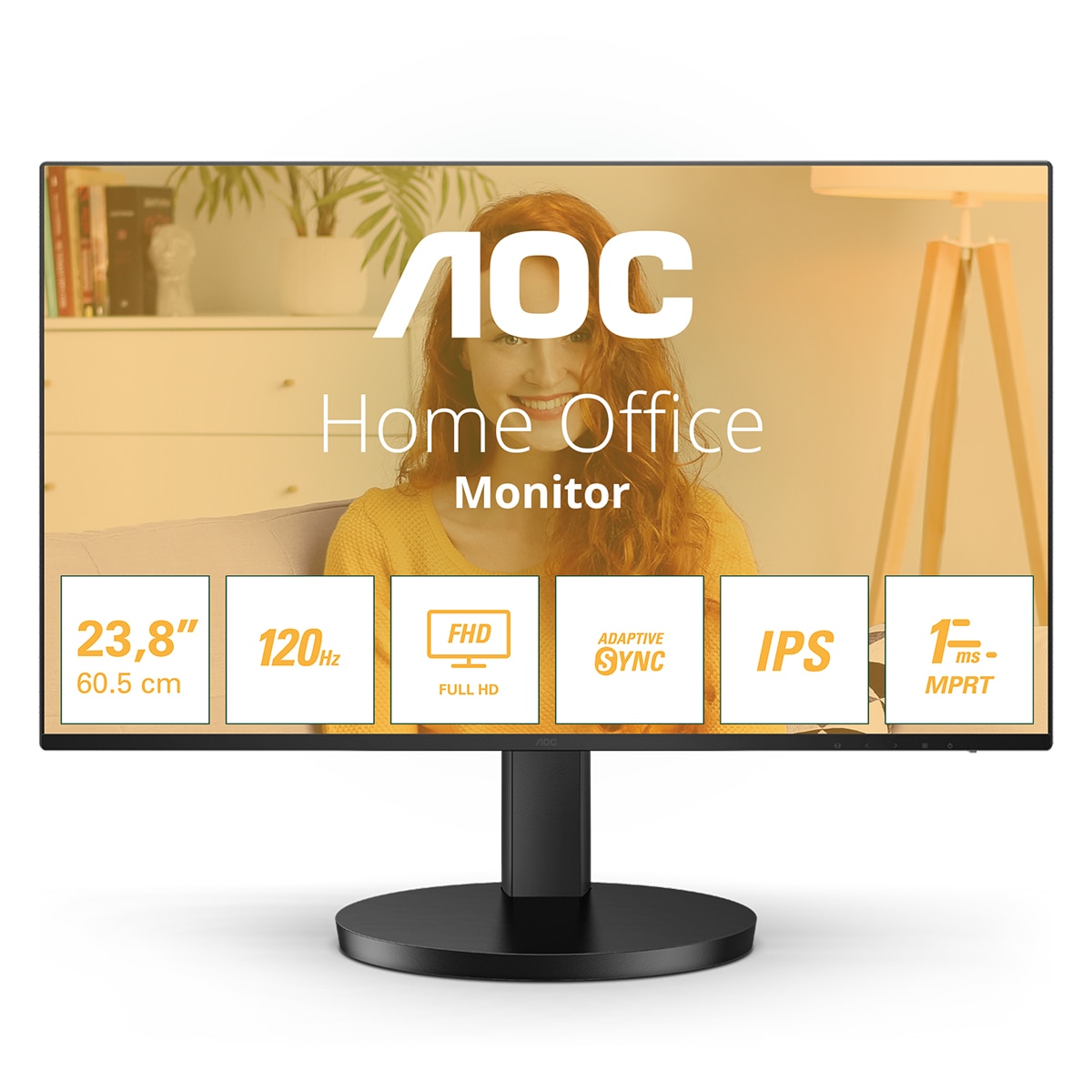 Imagen 0 de Monitor PC 60,5 cm (23,8") AOC 24B3HA2, Full HD, 120Hz