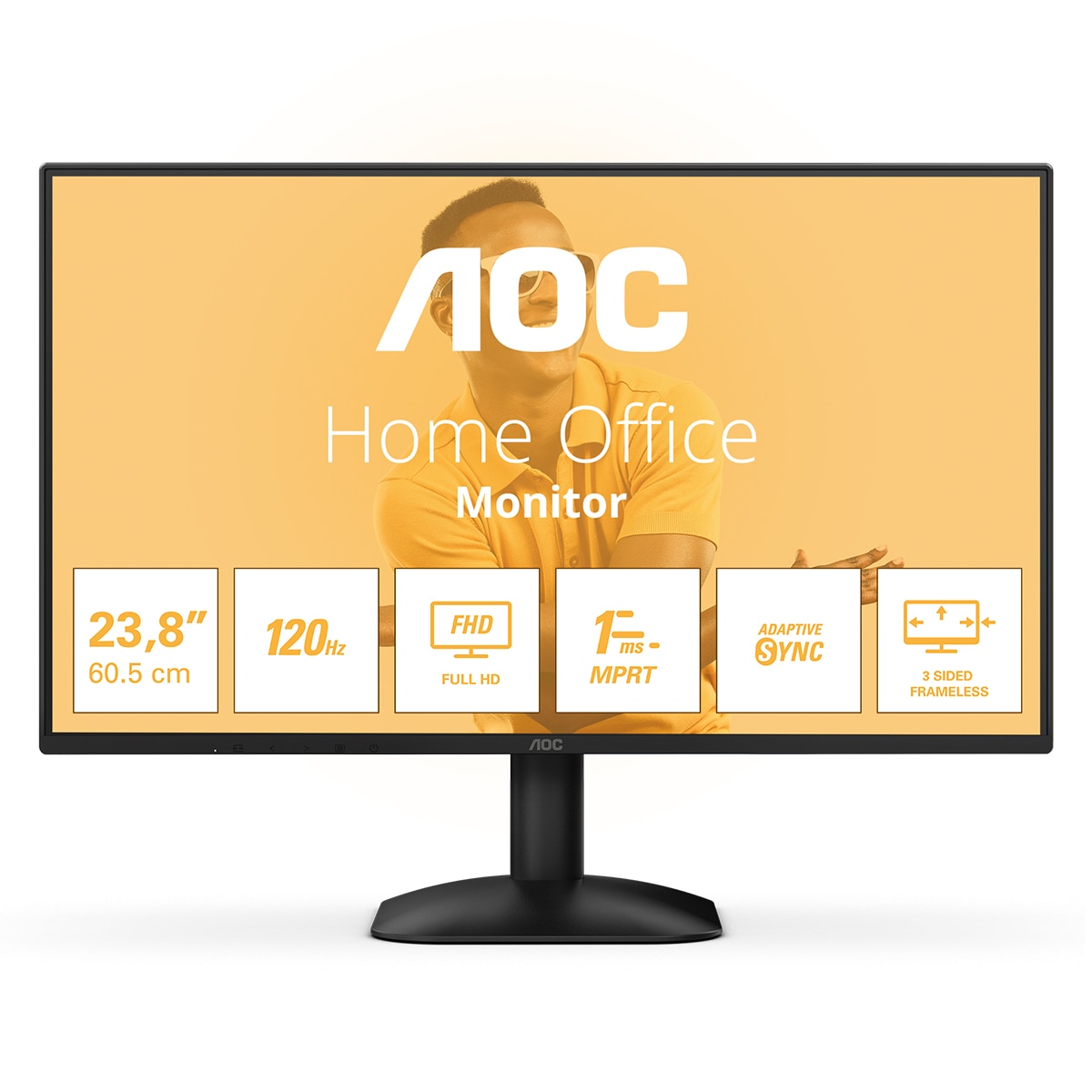 Imagen 0 de Monitor PC 60,5 cm (23,8") AOC 24B31H, Full HD, 120Hz