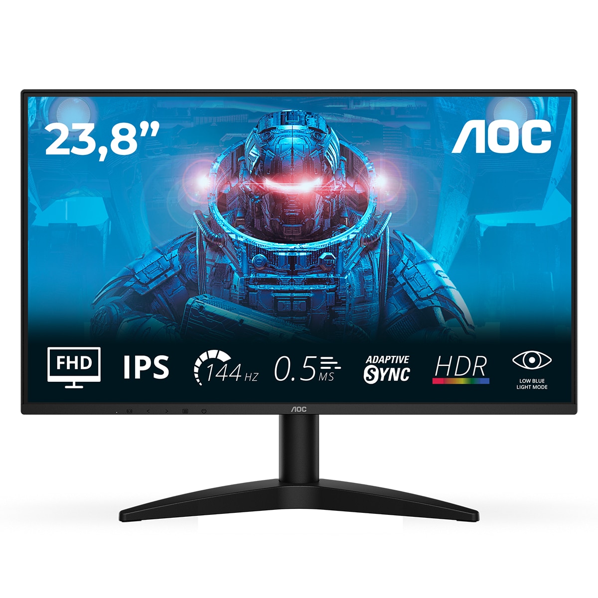 Monitor PC 60,4 cm (23,8") AOC 24B36X, Full HD, 144Hz - Negro Negro-1