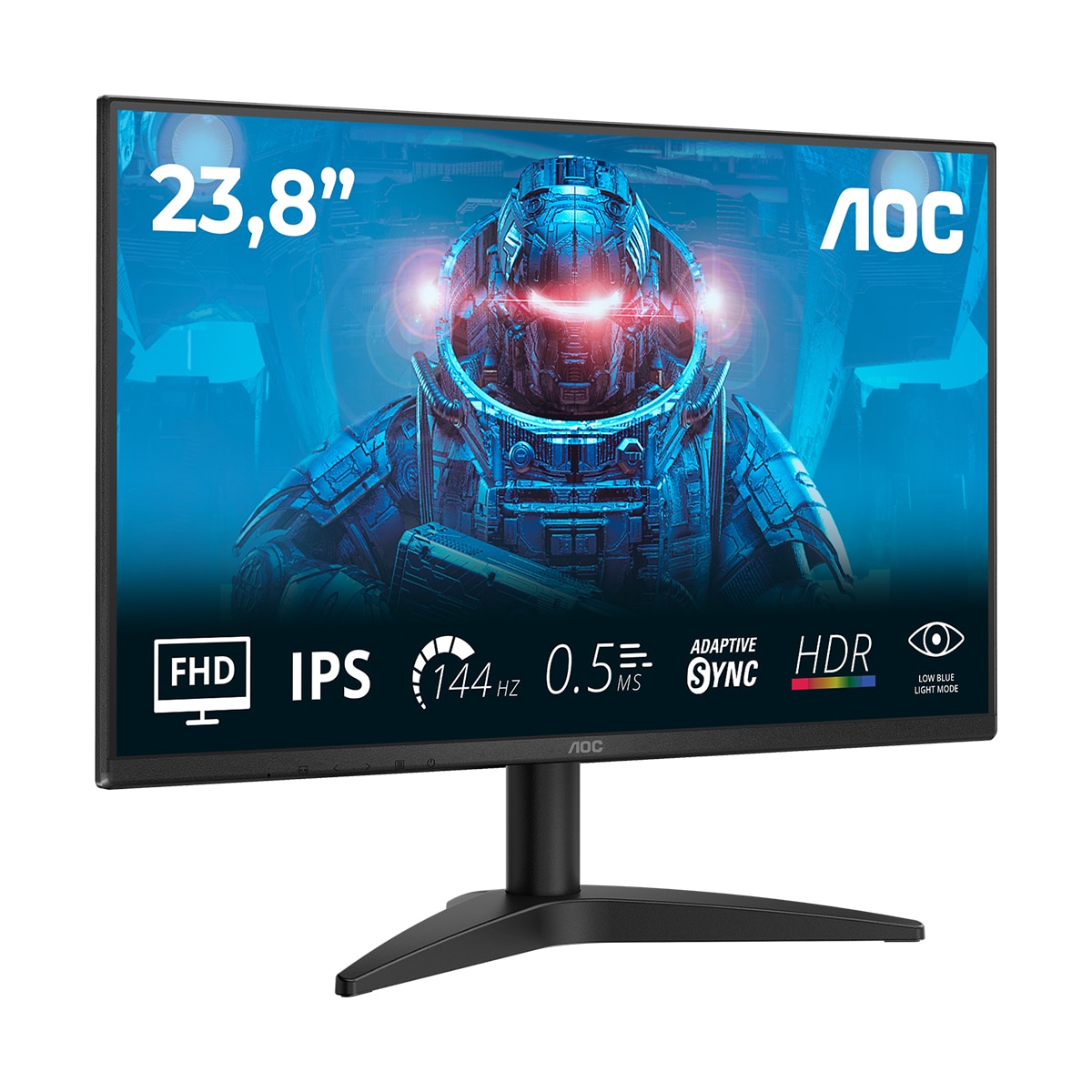 Monitor PC 60,4 cm (23,8") AOC 24B36X, Full HD, 144Hz - Negro Negro-4