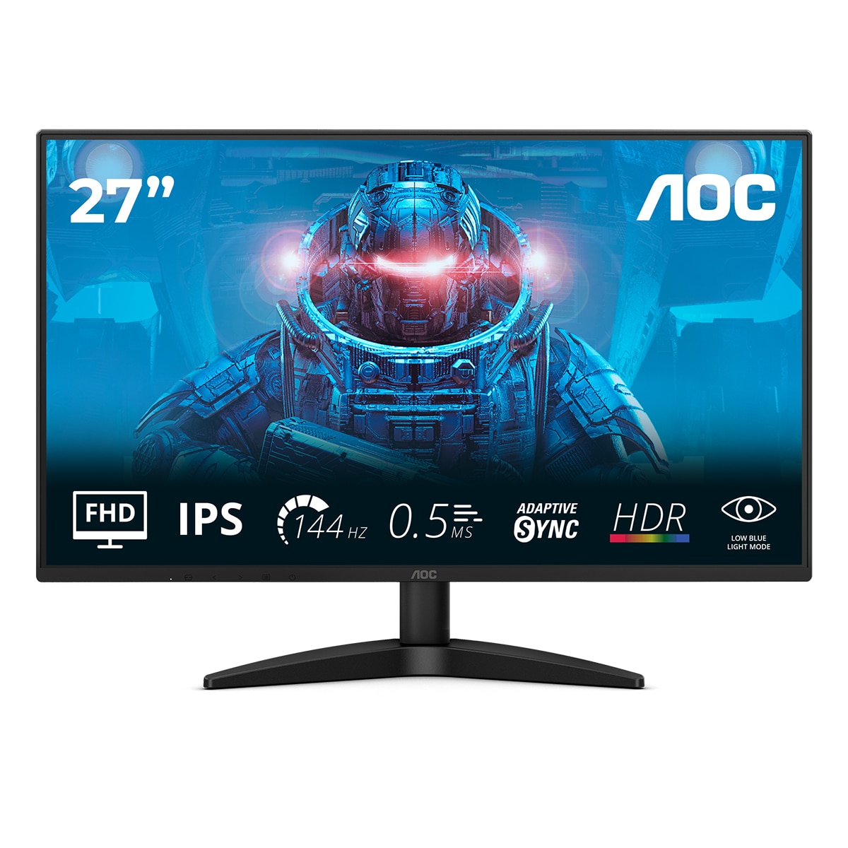 Monitor PC 68,6 cm (27") AOC 27B36X, Full HD, 144Hz - Negro Negro-1