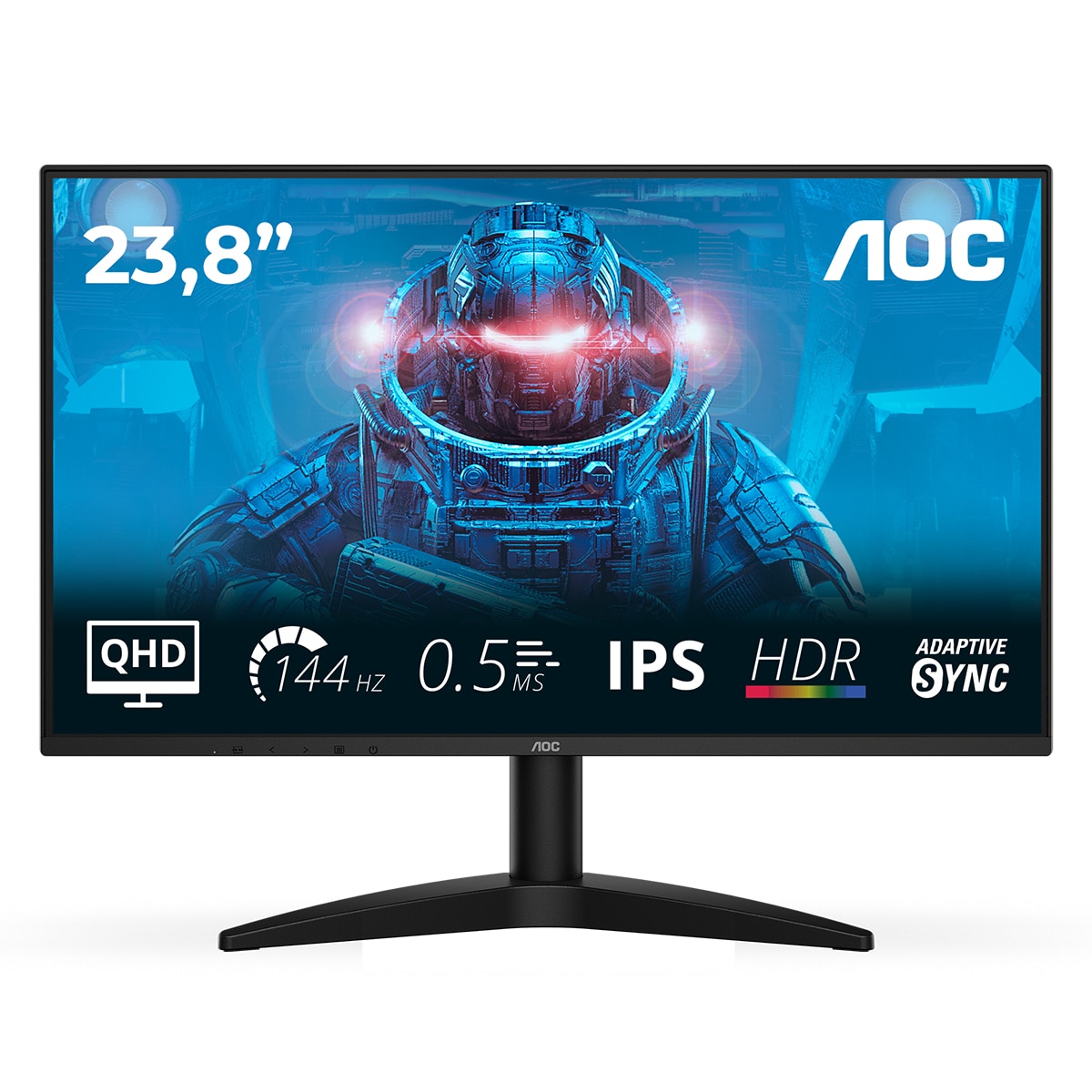 Imagen 0 de Monitor PC 60,5 cm (23,8") AOC Q24B36X, QHD, 144Hz Negro