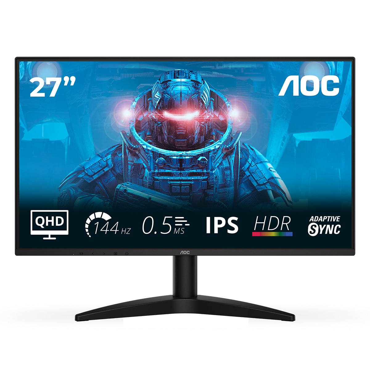 Monitor PC 68,6 cm (27") AOC Q27B36X, QHD, 144Hz - Negro Negro-1