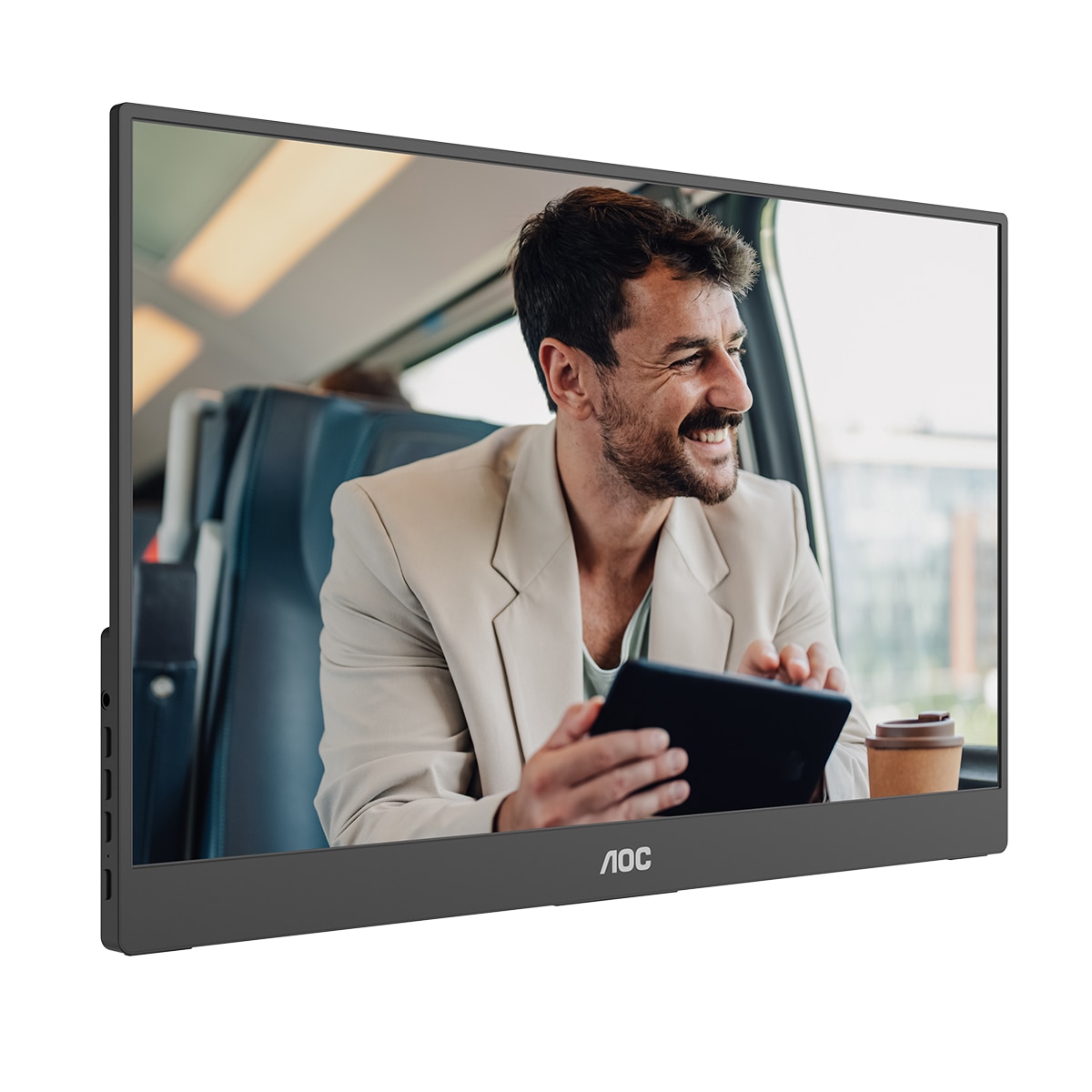 Monitor portátil PC 39,6 cm (15,6") AOC 16T20E2, Full HD, 60Hz - Negro Negro-2