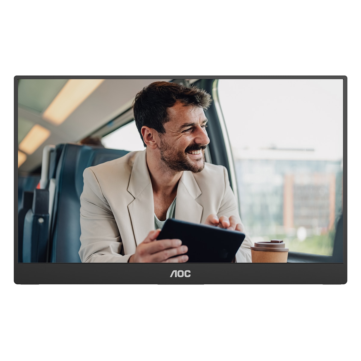 Monitor portátil PC 39,6 cm (15,6") AOC 16T20E2, Full HD, 60Hz - Negro Negro-4