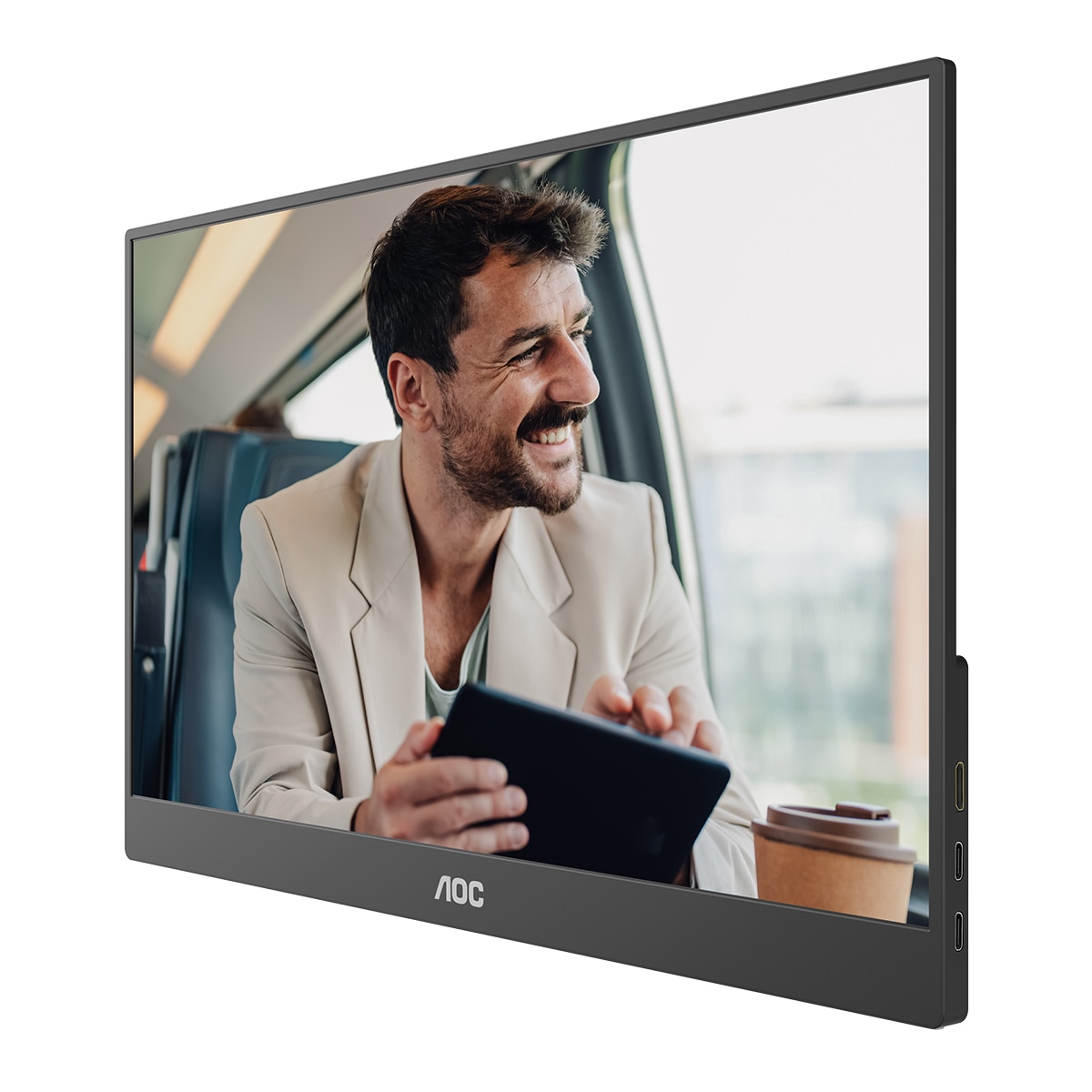 Monitor portátil PC 39,6 cm (15,6") AOC 16T20E2, Full HD, 60Hz - Negro Negro-5