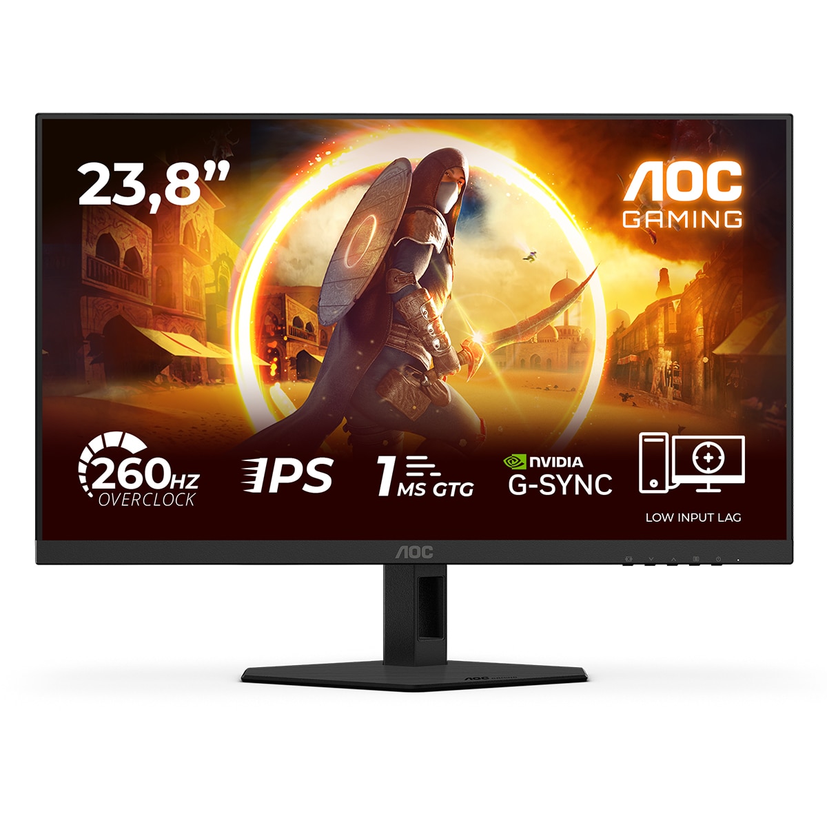 Monitor PC 60,5 cm (23,8") AOC 24G4ZRE, Full HD, 260Hz - Negro Negro-1