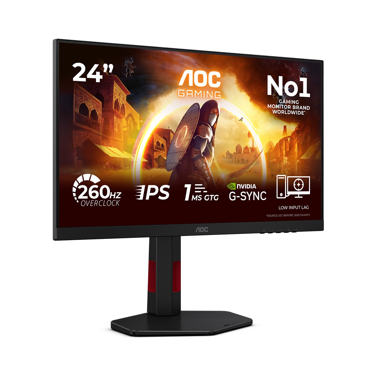 Monitor PC 60,5 cm (23,8") AOC 24G4ZR, Full HD, 260Hz - Negro Negro-2