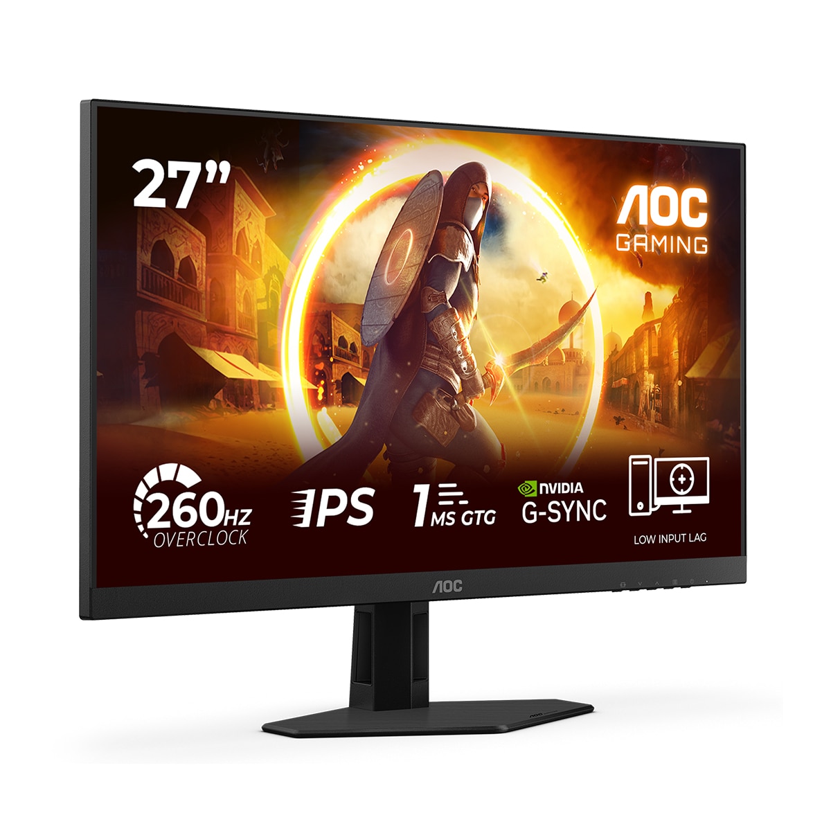 Imagen 4 de Monitor PC 68,58 cm (27") AOC 27G4ZRE, Full HD, 260Hz - Negro Negro