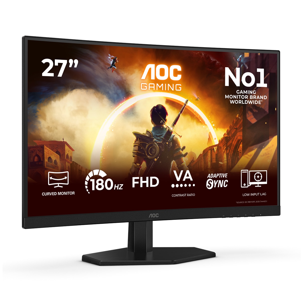 Monitor PC curvo 68,58 cm (27") AOC C27G42FE, Full HD, 180Hz - Negro Negro-2