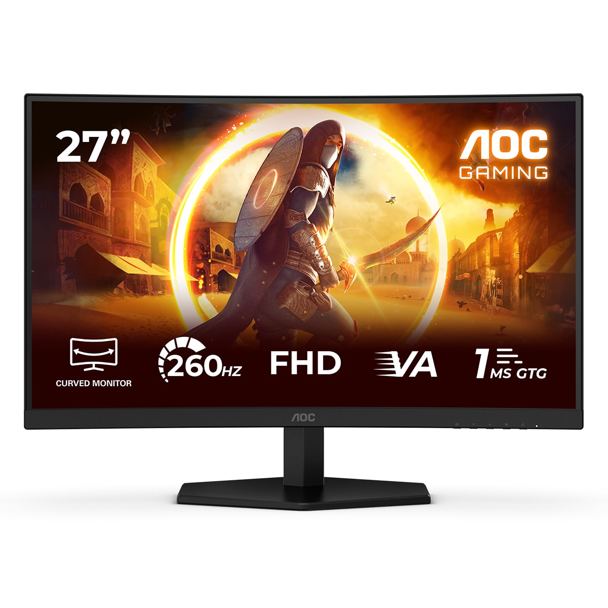 Monitor PC curvo 68,5 cm (27") AOC C27G42ZE, Full HD, 260Hz - Negro Negro-1