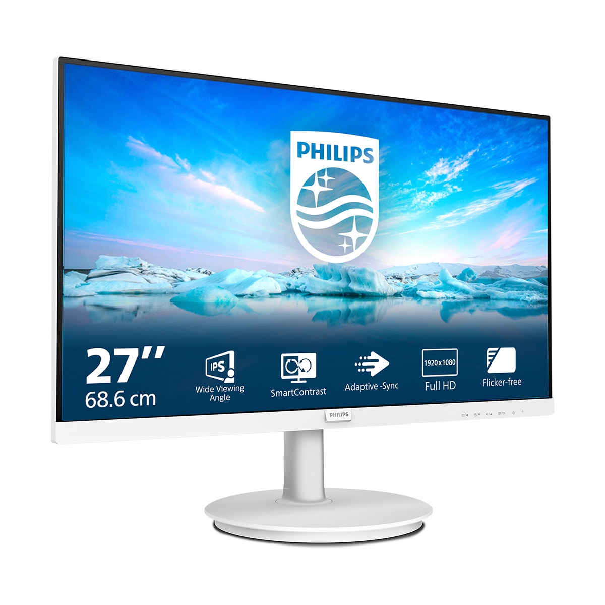 Monitor PC 68,6 cm (27") Philips 271V8AW/00, Full HD, 100Hz - Blanco Blanco-4