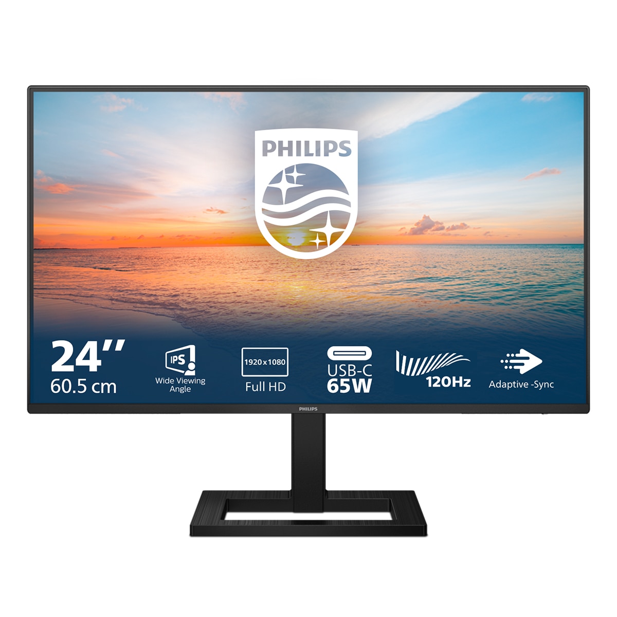 Monitor PC 60,5 cm (23,8") Philips 24E1N1300AE/00, Full HD, 120Hz - Negro Negro-1
