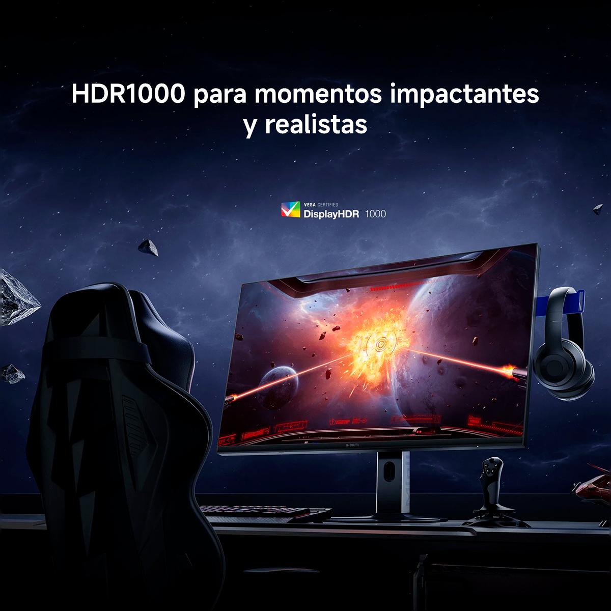 Monitor PC Gaming 69cm (27") Xiaomi G Pro 27Qi 2026, QHD Mini LED, 180Hz, FreeSync - Negro / Blanco Negro / Blanco-8